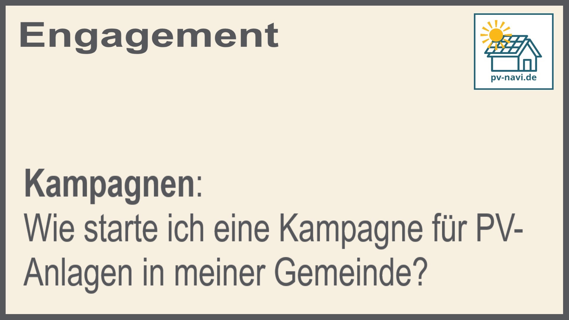 Stichwort: Kampagne starten - FAQ