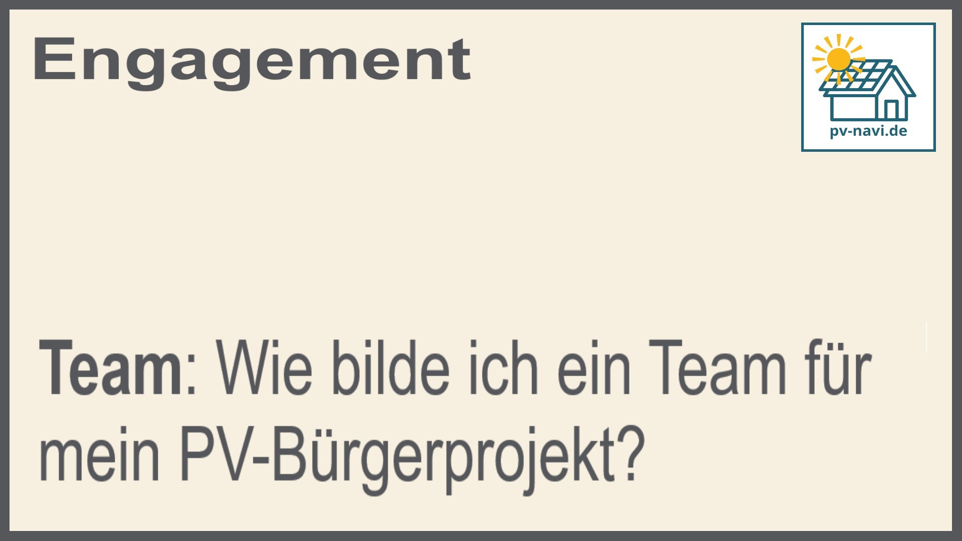 Stichwort: Team bilden - FAQ