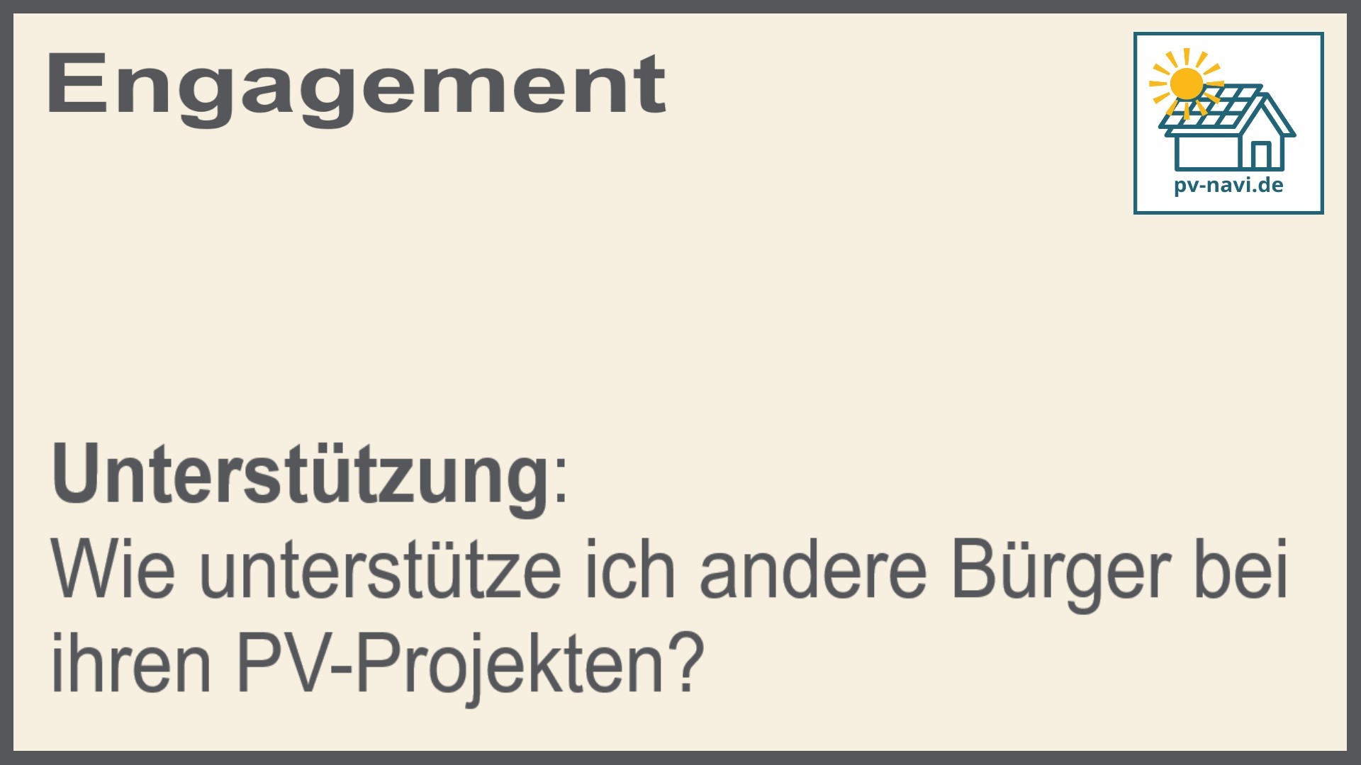 Stichwort: Unterstützung geben - FAQ