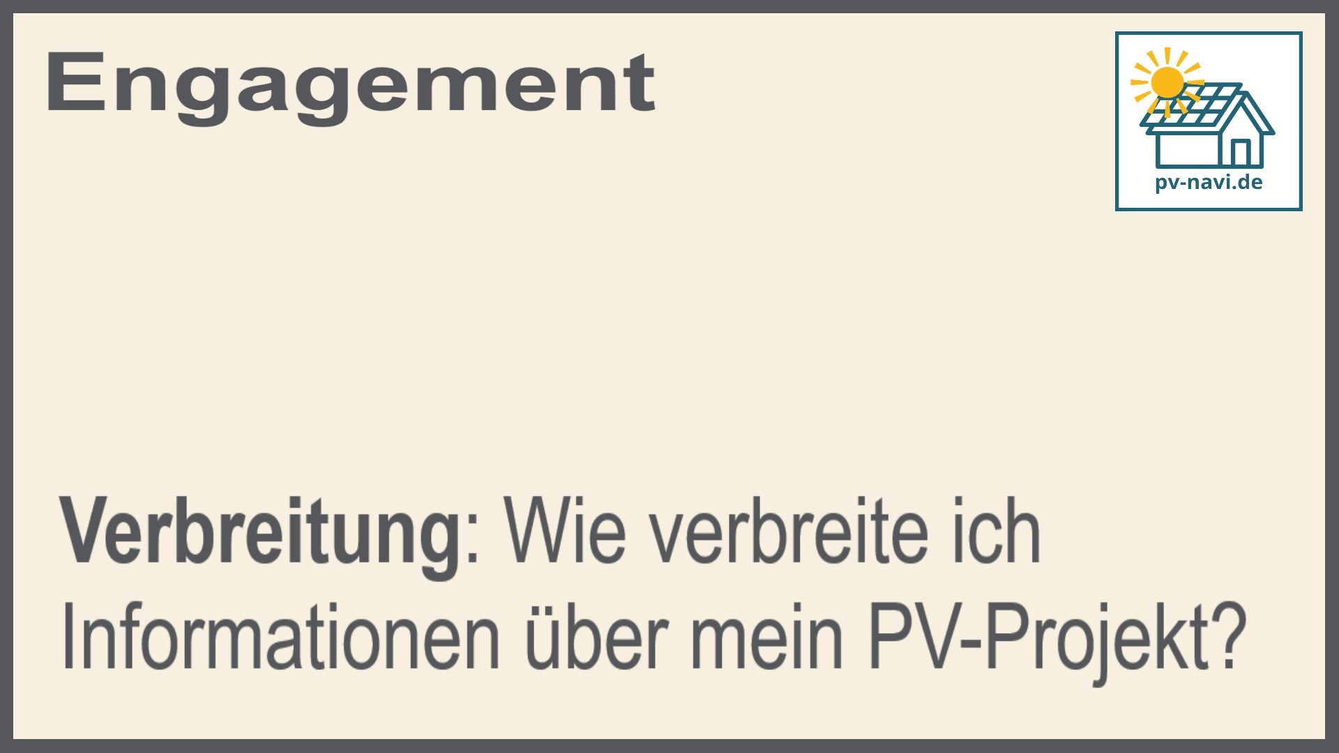 Stichwort: Informationen verbreiten - FAQ