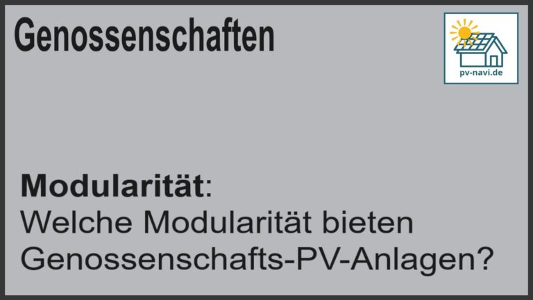 Stichwort Modularität: Flexibilität und Erweiterbarkeit bei PV-Anlagen - FAQ