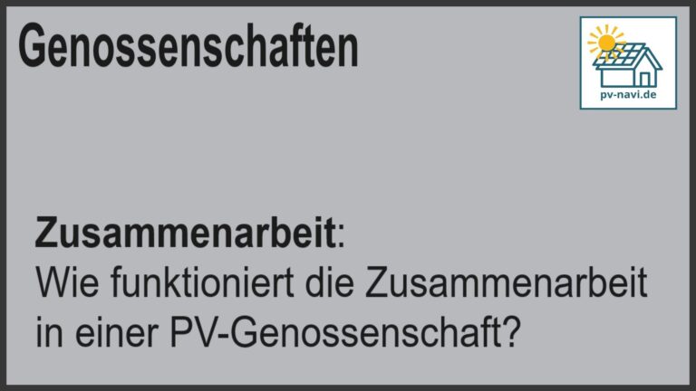 Stichwort Zusammenarbeit: Gemeinsame Arbeit und Kommunikation in PV-Genossenschaften - FAQ
