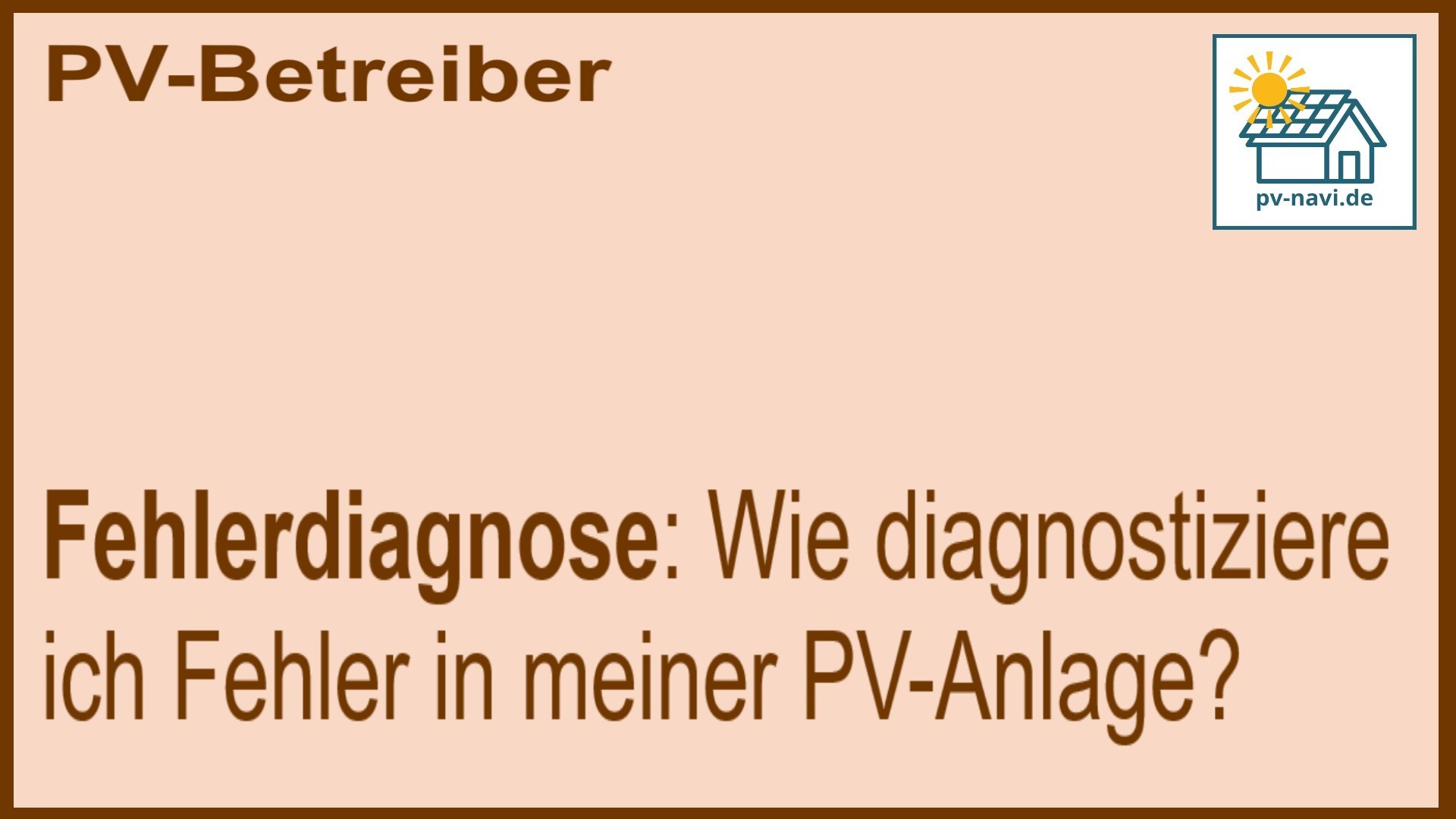 Stichwort Fehlerdiagnose: Probleme frühzeitig erkennen - FAQ