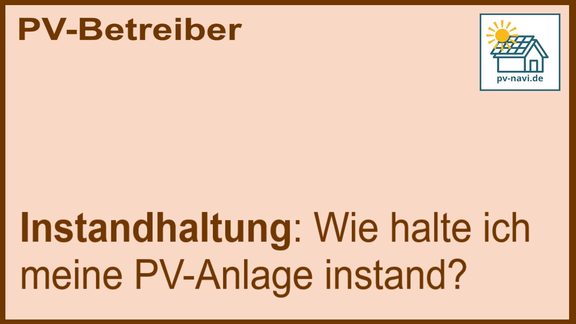 Stichwort Instandhaltung: Regelmäßig pflegen und reinigen - FAQ