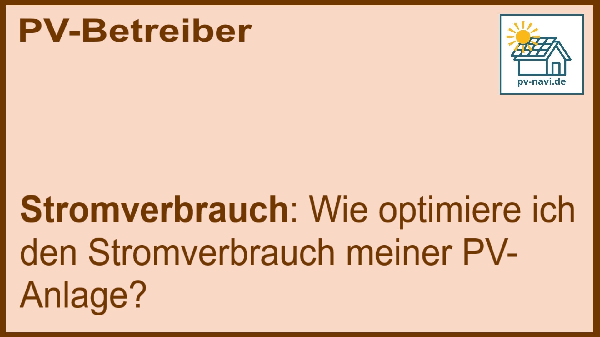 Stichwort Stromverbrauch: Effizienz und Nutzung verbessern - FAQ