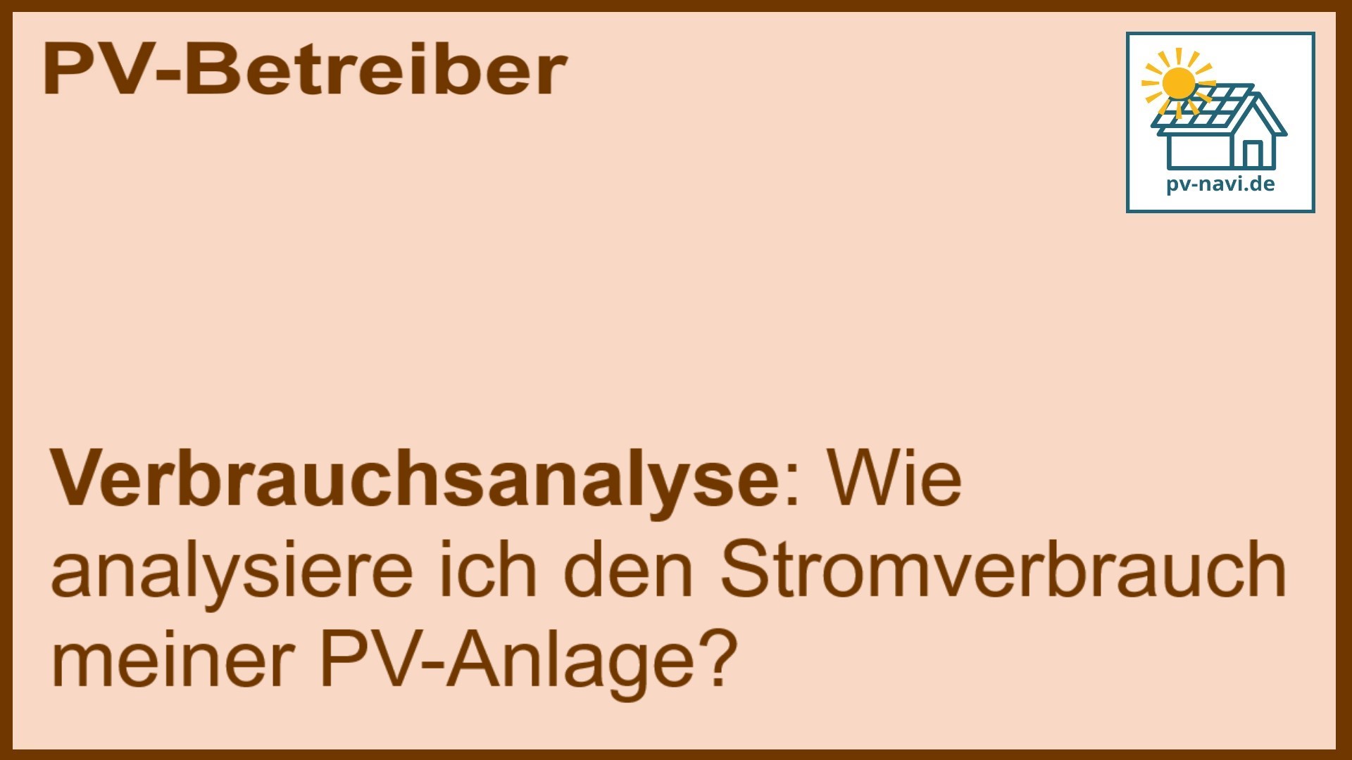 Stichwort Verbrauchsanalyse: Monitoring und Optimierung - FAQ