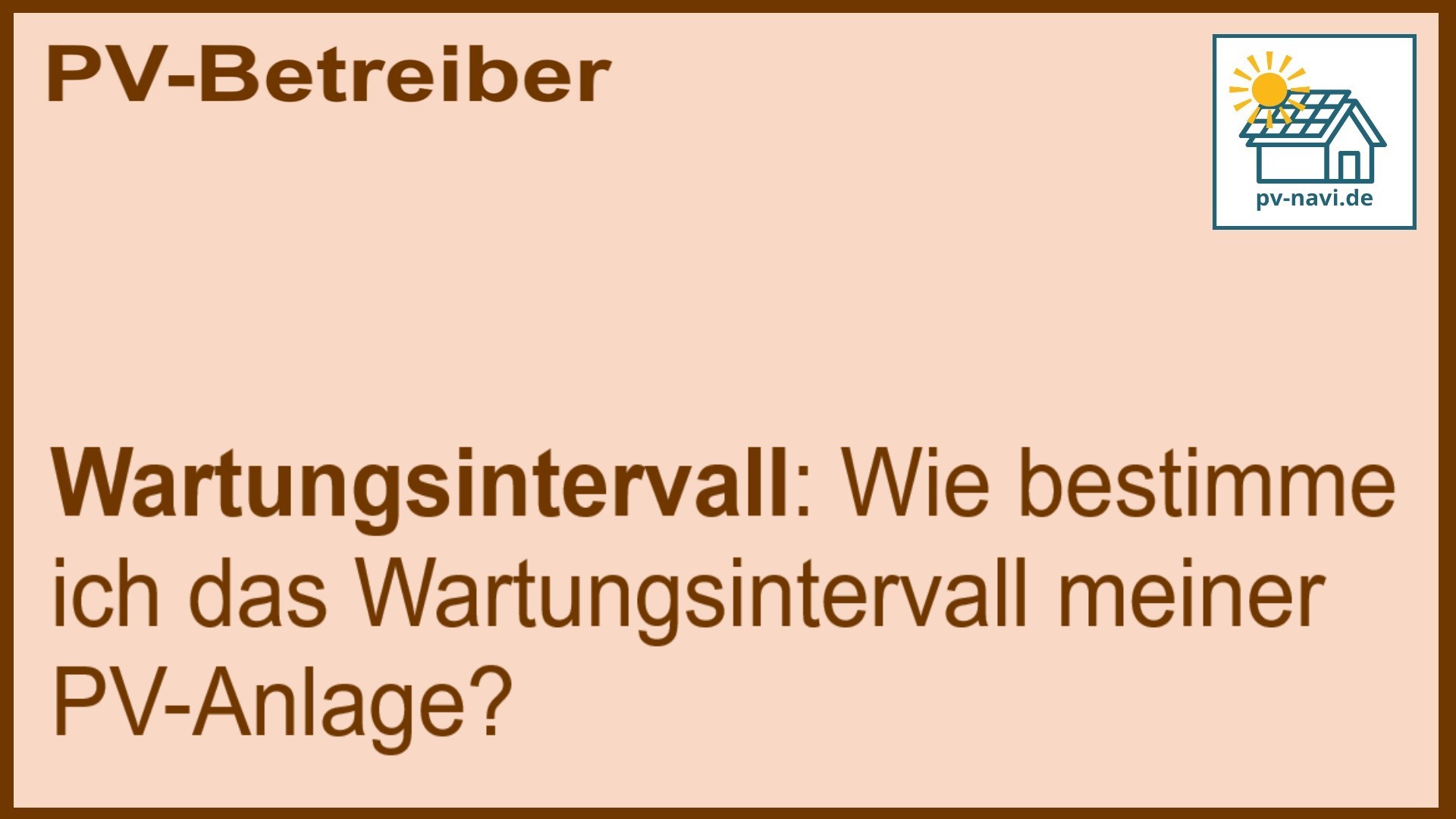 Stichwort Wartungsintervall: Planung und Frequenz - FAQ