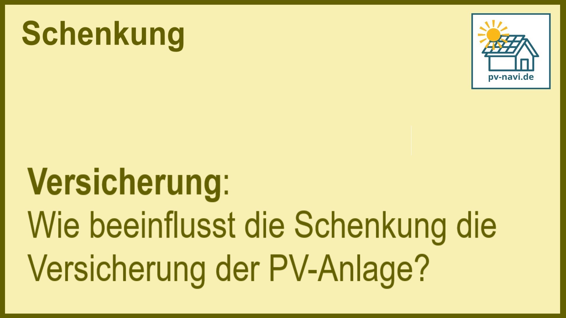 Stichwort „Versicherung“: Umschreibung der Police nach Schenkung. -FAQ