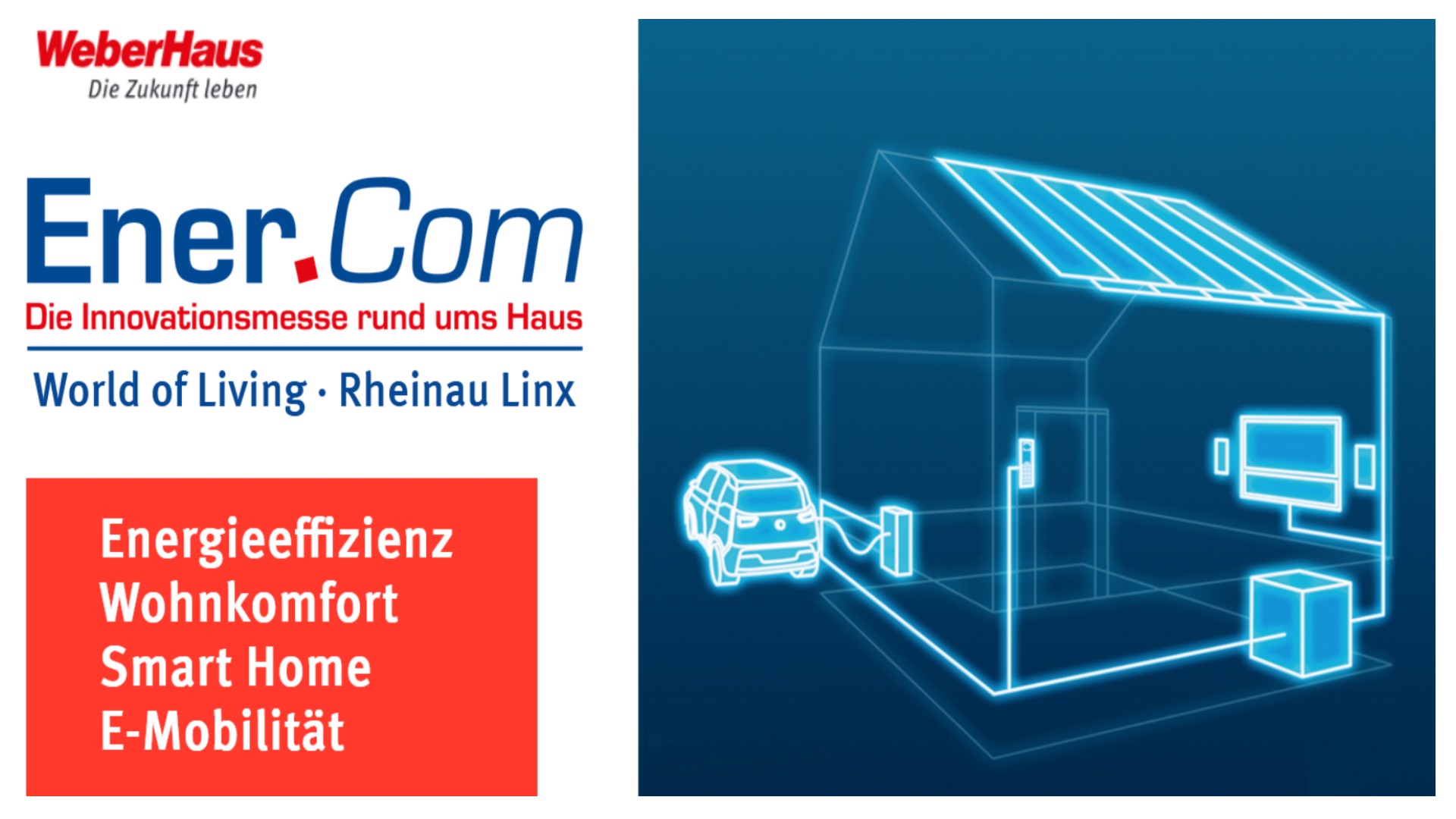 Logo der Ener.Com für energieeffizientes Bauen und Wohnen.