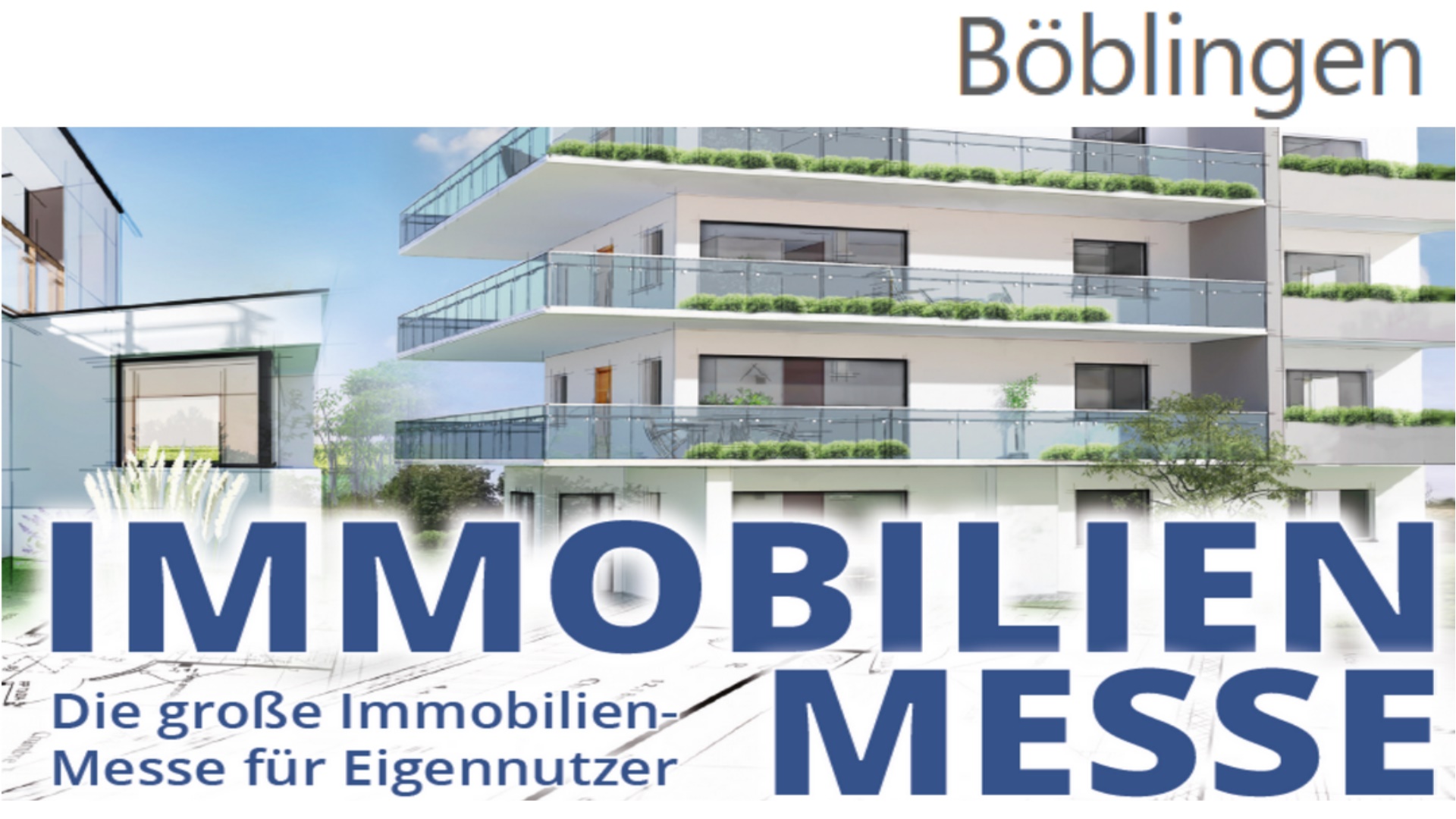 Logo der Immobilienmesse Böblingen zu Wohnen und Investieren.