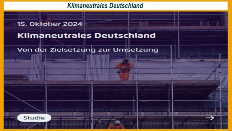 Tielbild der agora Studie: Klimaneutrales Deutschland