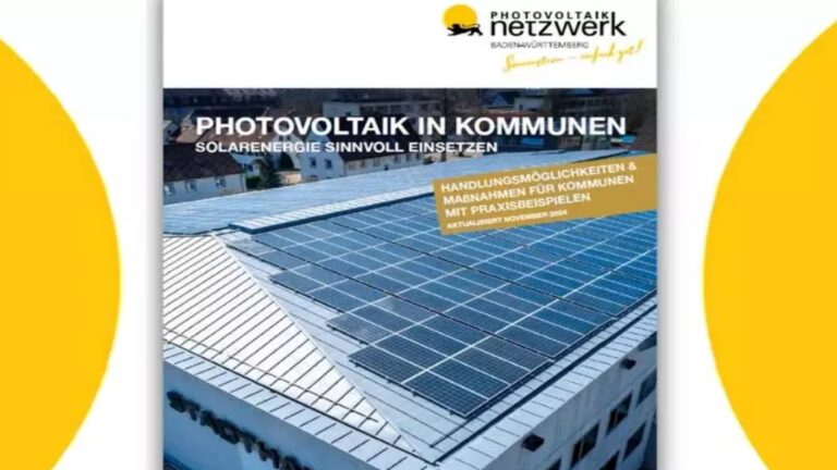 Screenshot der Veranstaltung „Photovoltaik in Kommunen“ – Vorstellung eines aktualisierten Leitfadens mit Best Practices.