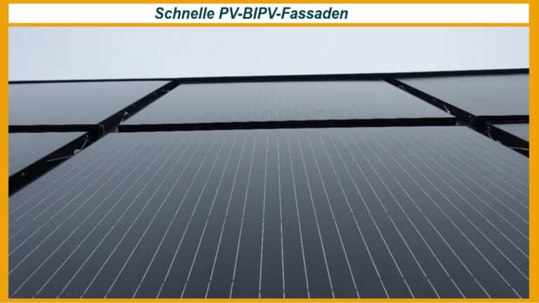 Großaufnahme eines wärmegedämmten BIPV-Fassadenelements mit integrierter Photovoltaik für nachhaltige Gebäudesanierung.