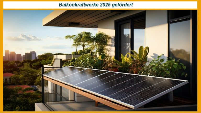 Balkonkraftwerk auf einem Balkon, symbolisiert die zunehmende Nutzung von Photovoltaik für die Energiewende.