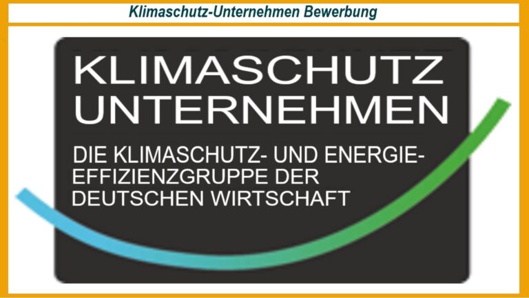 Logo der Exzellenzinitiative Klimaschutz-Unternehmen – Symbol für klimaneutrale Transformation und nachhaltiges Wirtschaften.