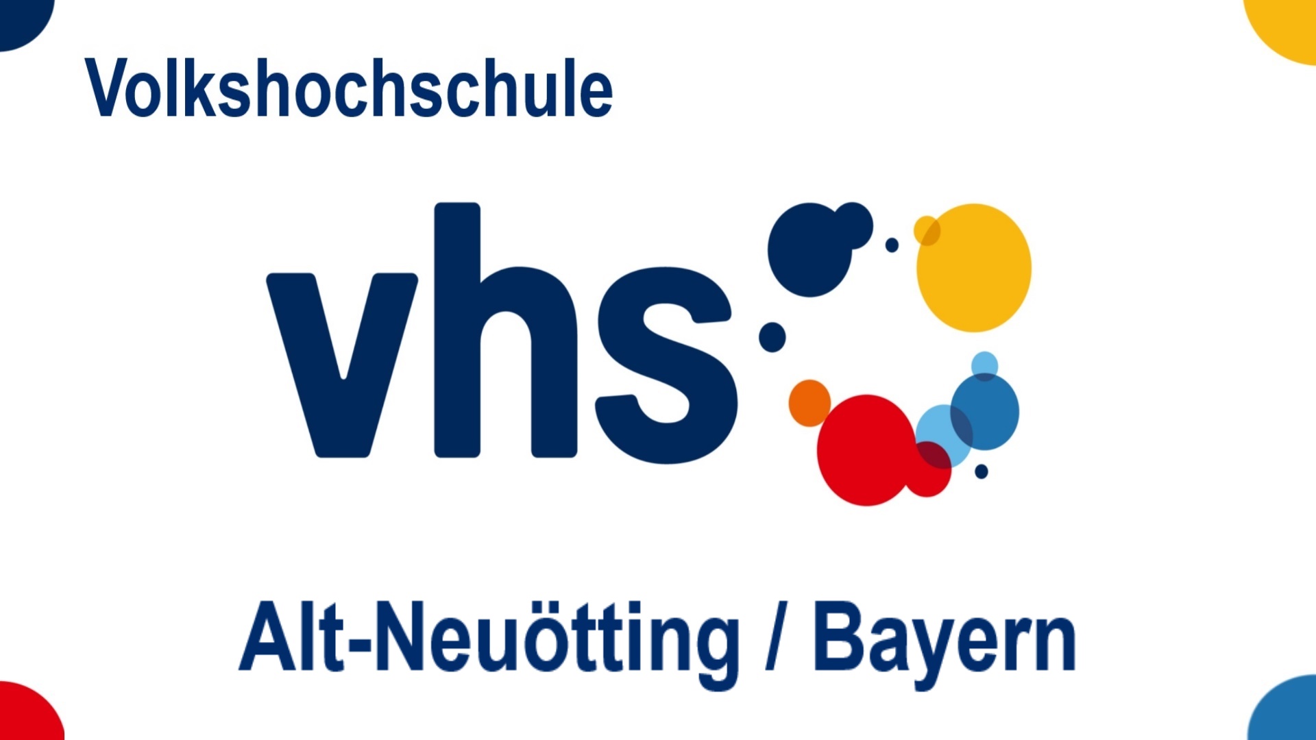 Logo der Volkshochschule Alt-Neuötting, Bayern, Angebote zu Energiespeicher, Energiewende, Solar und Photovoltaik.