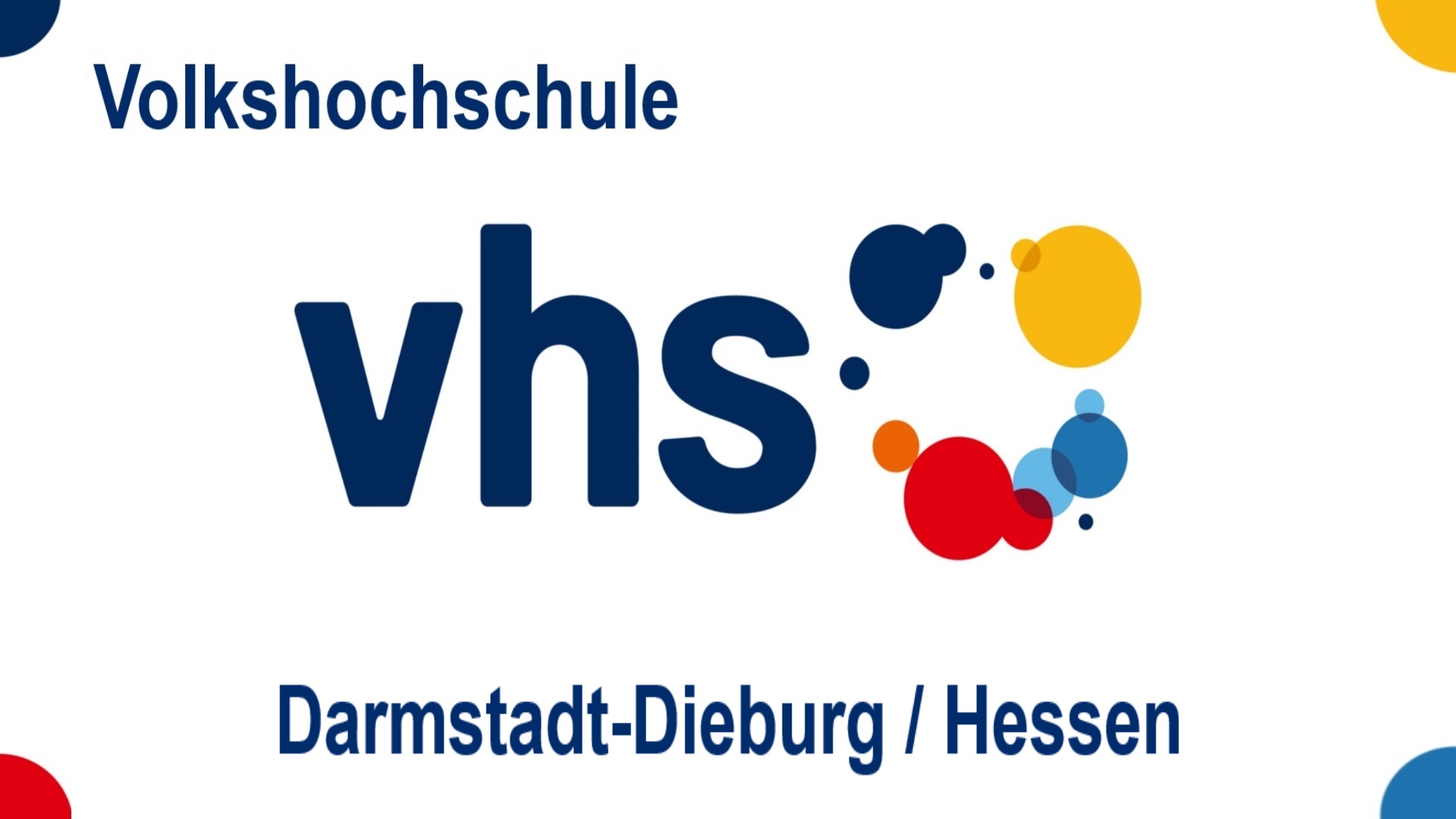 Logo der Volkshochschule Darmstadt-Dieburg in Hessen, Angebote zu Energiespeicher, Energiewende, Solar und Photovoltaik.