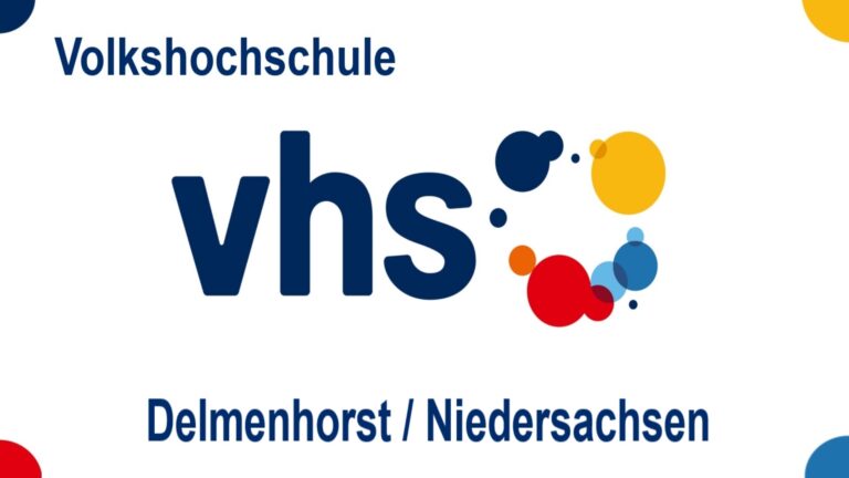 Logo der Volkshochschule Delmenhorst in Niedersachsen, Kurse zu Energiespeichern, Energiewende, Solar und Photovoltaik.