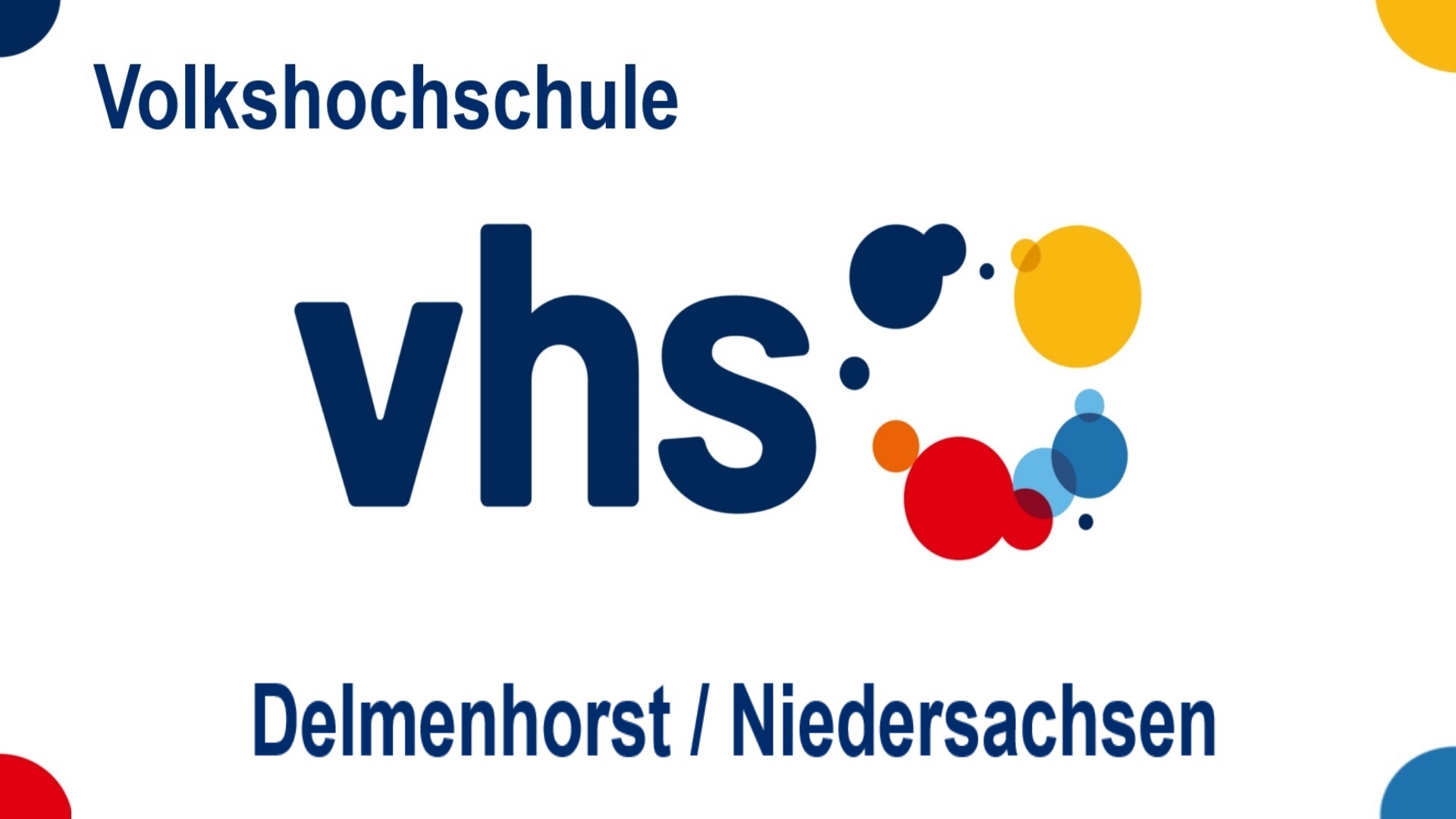 Logo der Volkshochschule Delmenhorst in Niedersachsen, Kurse zu Energiespeichern, Energiewende, Solar und Photovoltaik.