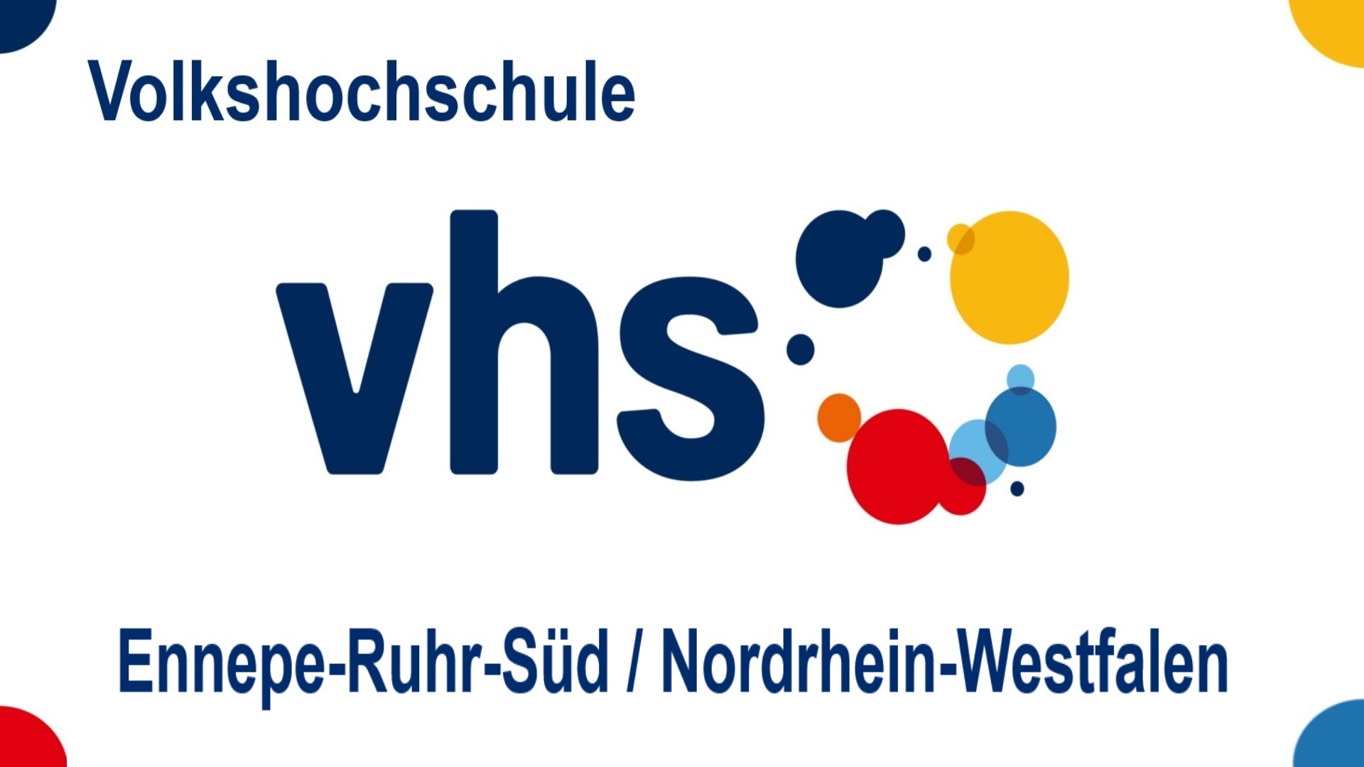 Logo der Volkshochschule Ennepe-Ruhr-Süd in Nordrhein-Westfalen, Angebote zu Energiespeichern, Solar, Energiewende und Photovoltaik.