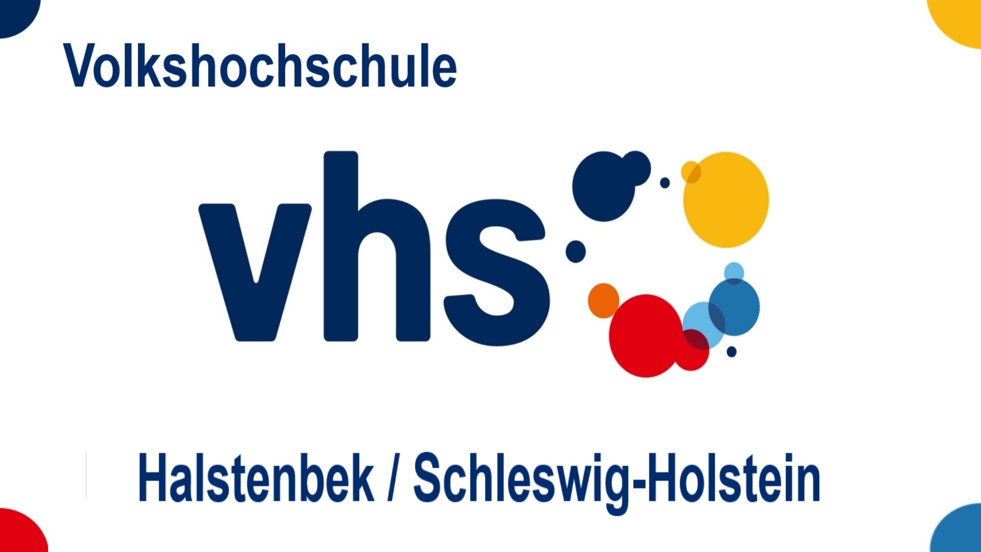 Logo der Volkshochschule (VHS) Halstenbek in Schleswig-Holstein, Angebote zu Energiespeichern, Solar, Energiewende und Photovoltaik.