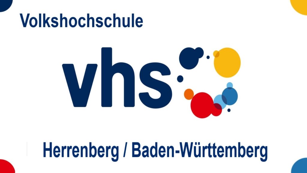 Logo der Volkshochschule Herrenberg, Angebote zu Energiespeicher, Energiewende, Solar und Photovoltaik.