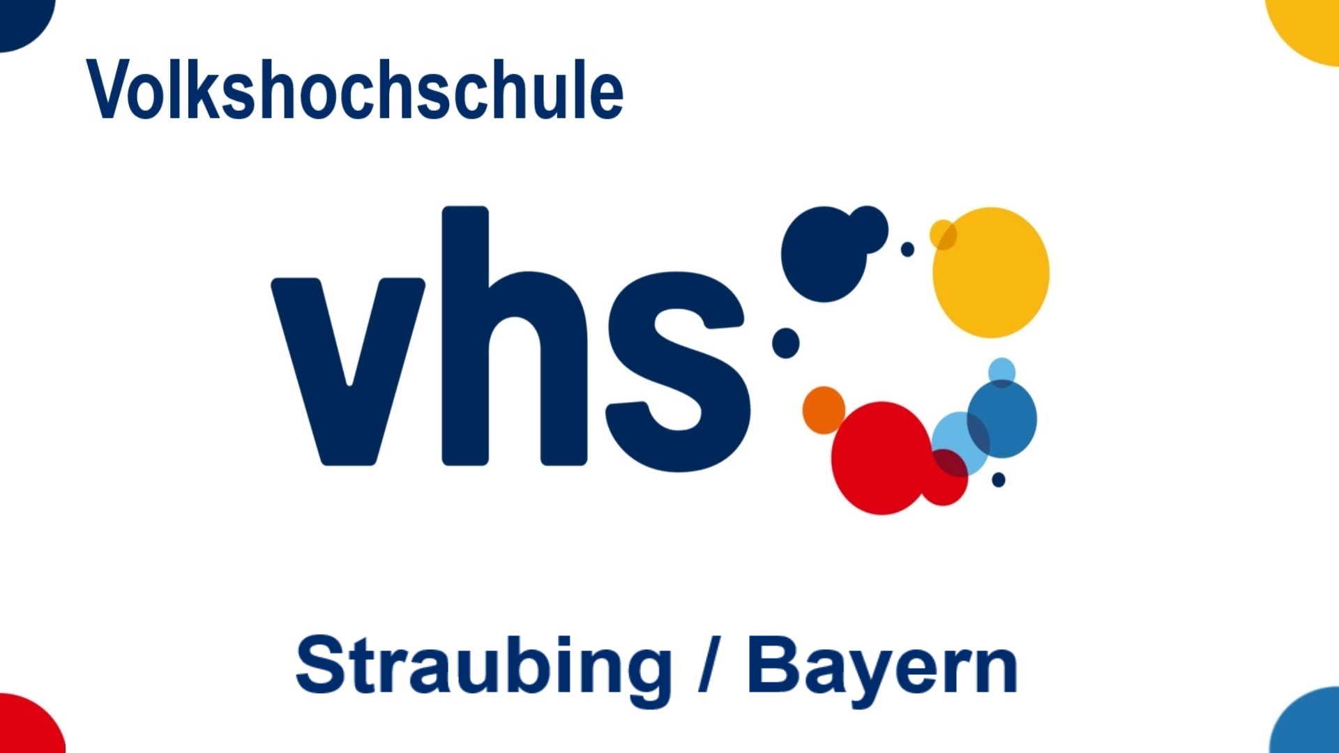 Logo der Volkshochschule Straubing in Bayern, Angebote zu Energiespeicher, Energiewende, Solar und Photovoltaik.