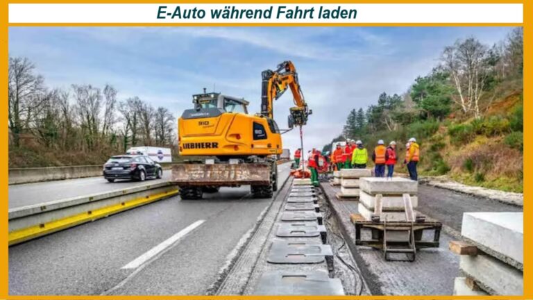 Baustelle für die Verlegung von Induktionsschleifen – ein innovativer Schritt für die Energiewende im Verkehrssektor.
