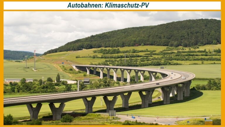 Autobahn in grüner Landschaft – Nachhaltige Infrastruktur mit Fokus auf Klimaschutz und Energiewende.