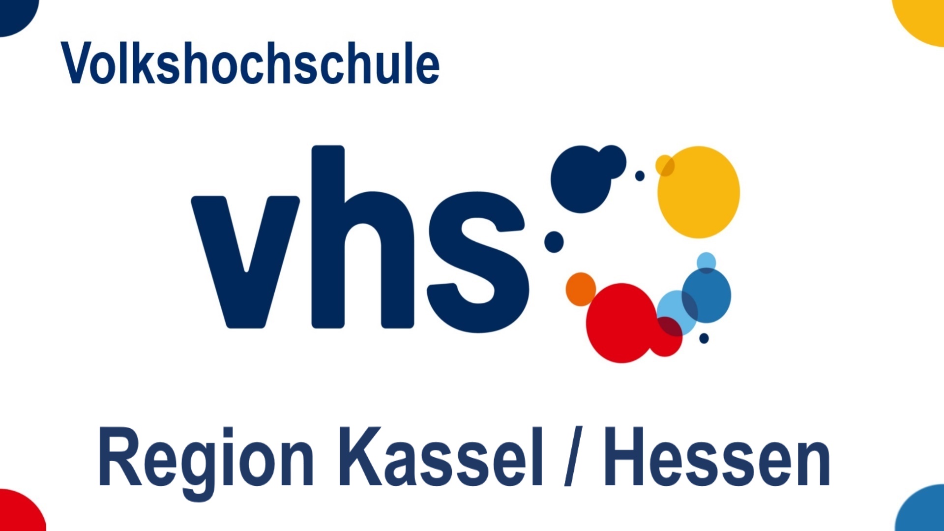 Logo der Volkshochschule Region Kassel in Hessen, Kurse zu Energiespeichern, Energiewende, Solar und Photovoltaik.