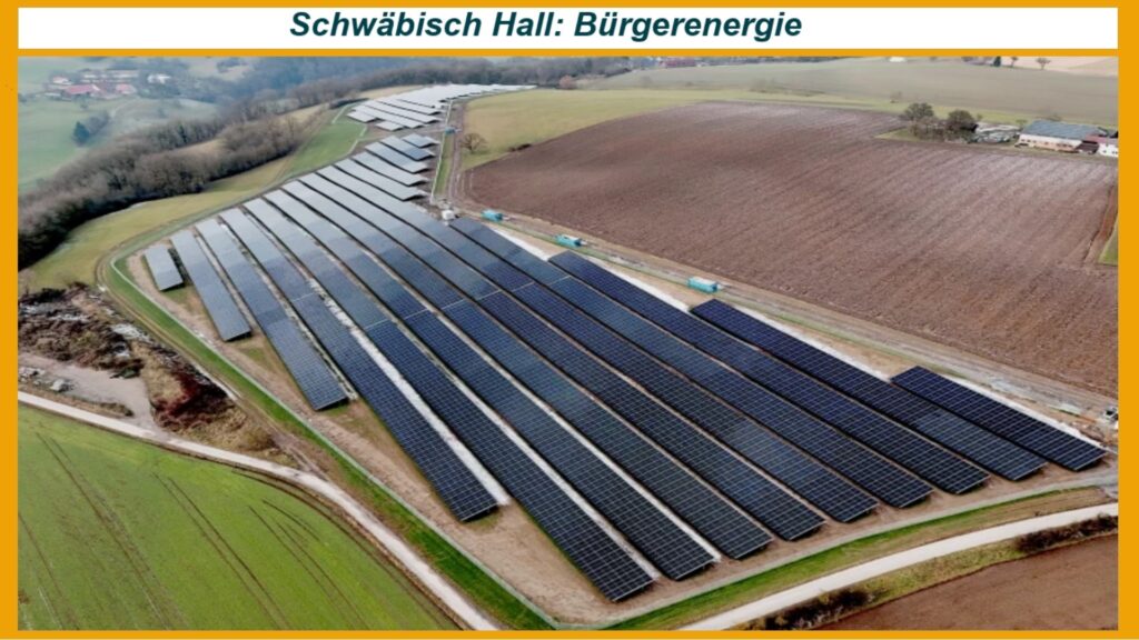 Freiflächen-Photovoltaikanlage in Erlach (Schwäbisch Hall) – ein Bürgerenergie-Projekt für die lokale Energiewende.