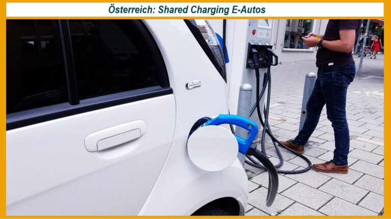 Ein E-Auto wird geladen – das Forschungsprojekt „Shared Charging“ fördert nachhaltige Energiewende und Netzstabilität.