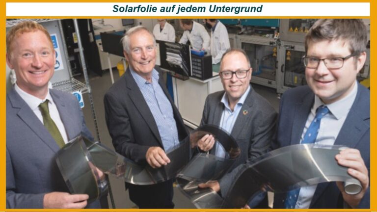 Entwickler präsentieren eine innovative Solarfolie, die als flexibles Solarkraftwerk zur Energiewende beiträgt.