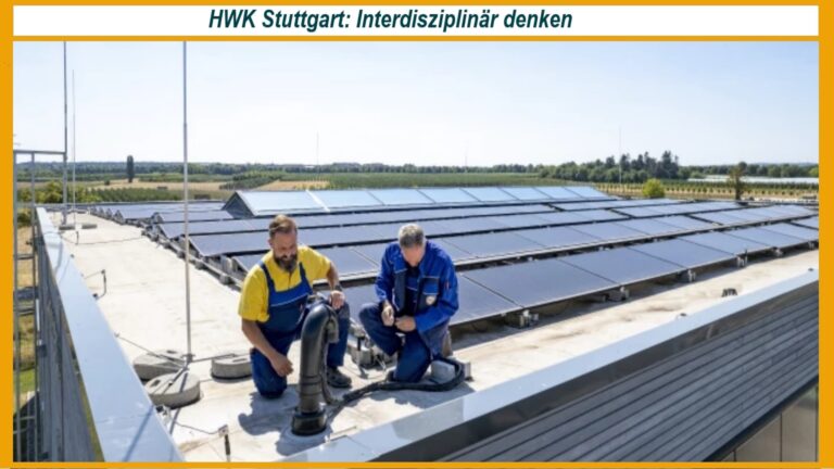 Handwerker montieren eine Photovoltaikanlage – ein zentraler Baustein für die Energiewende und klimaneutrale Gebäude.