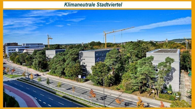 Sanierte Häuser in Erlangen mit Photovoltaikanlagen – ein Vorzeigeprojekt für die Energiewende und nachhaltige Stadtentwicklung.