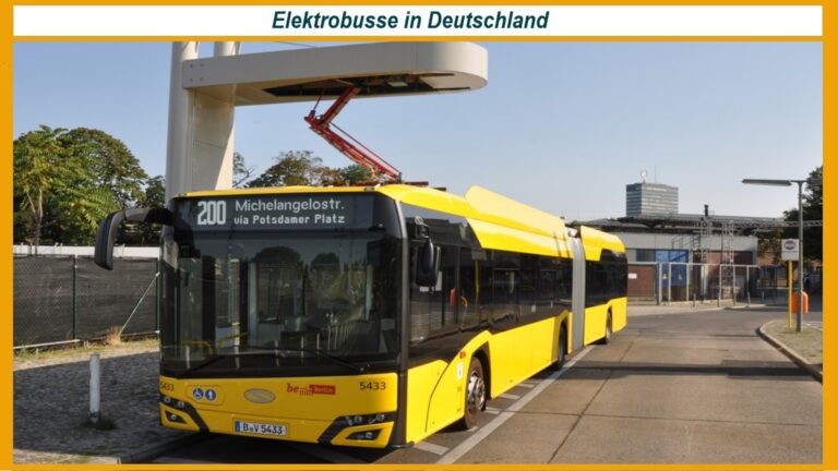 Elektrobus der BVG fährt emissionsfrei durch Berlin – Teil der Energiewende im ÖPNV.
