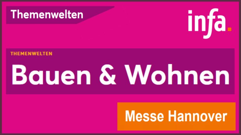 Logo der Bauen & Wohnen Hannover mit Themen zu Photovoltaik und Energiewende