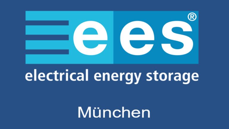 Logo der ees Europe mit Bezug zu Speichertechnik, Photovoltaik und Energiewende