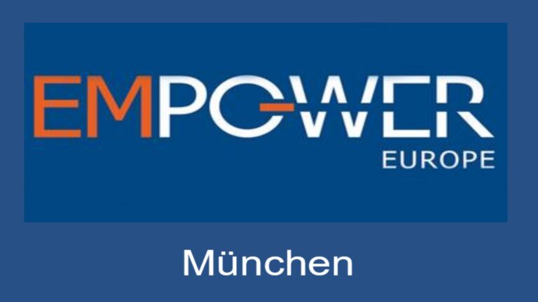 Logo der EM-Power Europe mit Fokus auf Energieeffizienz, Photovoltaik und Energiewende