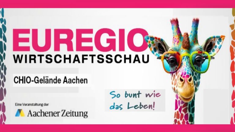Logo der Messe EUREGIO Wirtschaftsschau mit Infos zu Photovoltaik und Energielösungen