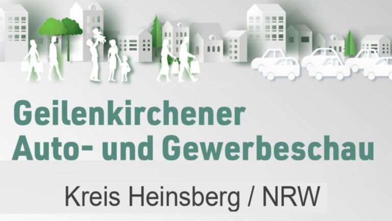 Logo der Messe in Geilenkirchen mit Bezug zu Auto, Gewerbe, Photovoltaik und Energiewende