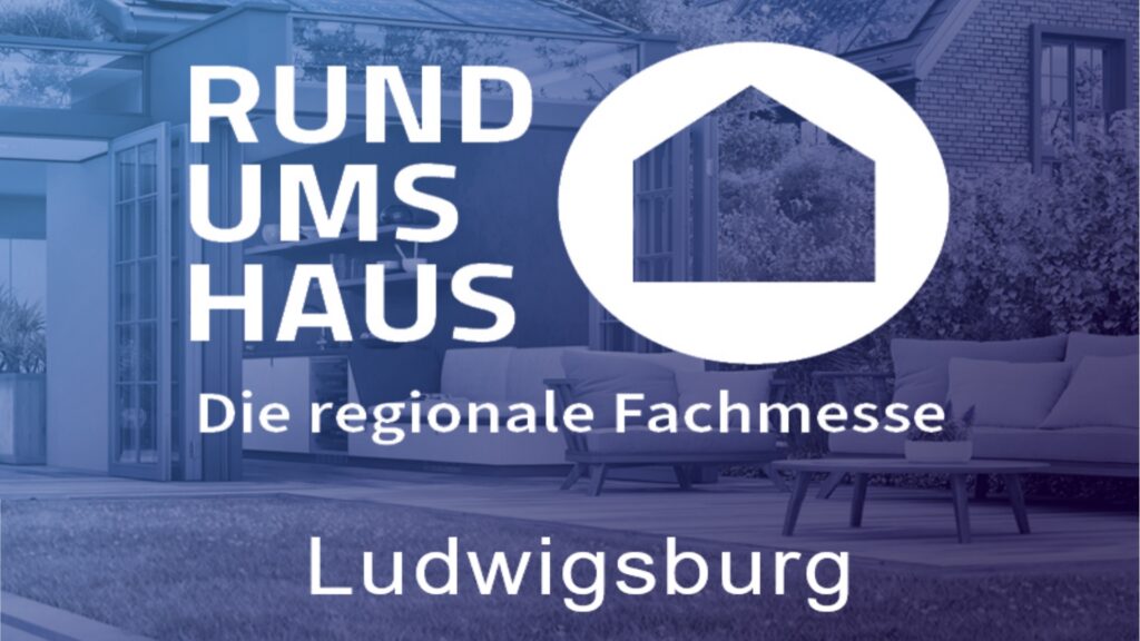 Logo der Messe "Rund ums Haus" mit Angeboten zu Photovoltaik und nachhaltigem Bauen