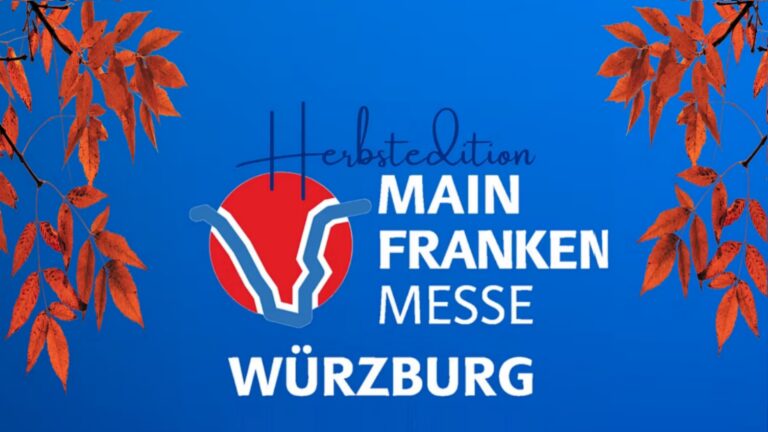 Logo der Mainfranken-Messe mit Themen zu Photovoltaik und nachhaltiger Energieversorgung