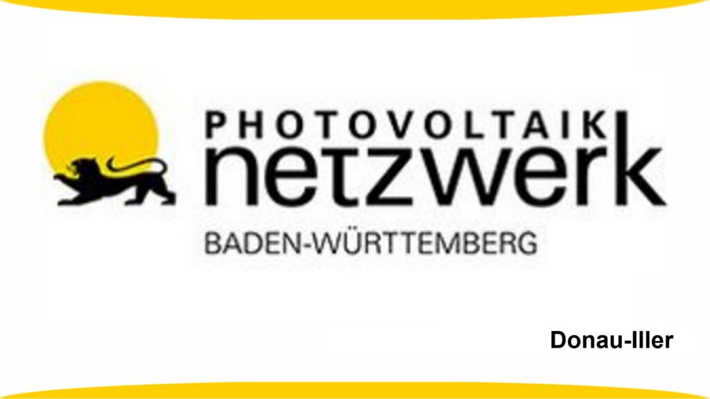 Logo des Veranstalters Photovoltaiknetzwerk Donau-Iller zu PV-Veranstaltungen