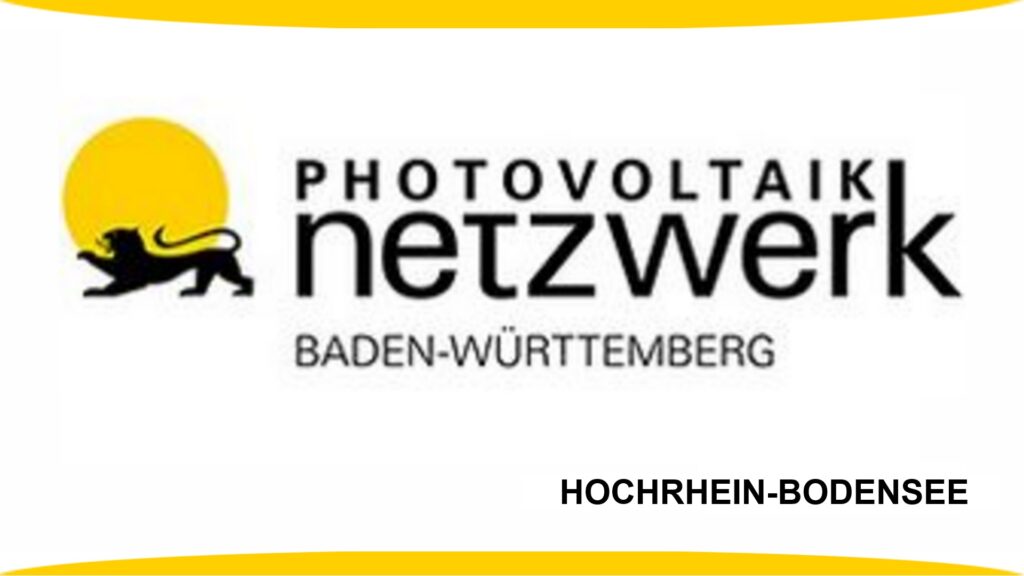 Logo des Veranstalters Photovoltaiknetzwerk Hochrhein-Bodensee zu PV-Veranstaltungen