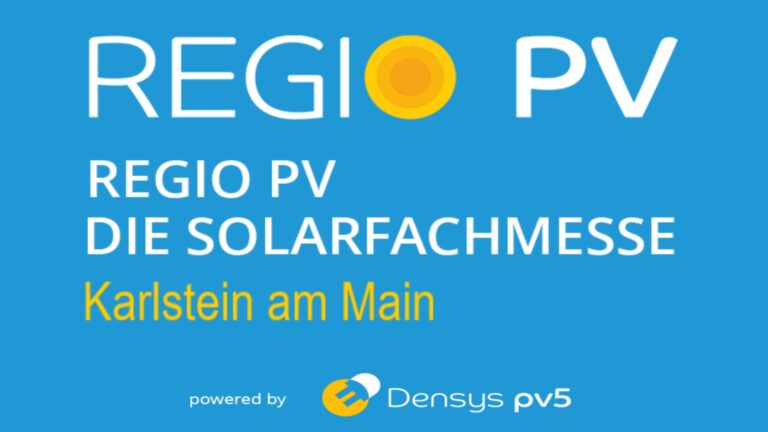Logo der Solarfachmesse Regio PV mit Fokus auf Photovoltaik und Energiewende