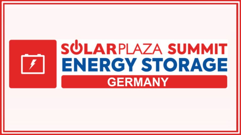 Logo des Solarplaza Summit Asset Management Europe mit Fokus auf Photovoltaik