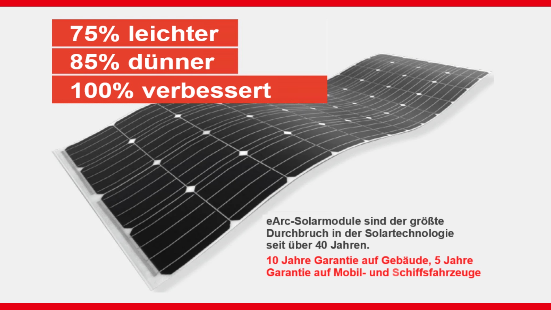 Gebogenes PV-Modul von Sunman – ultraleicht, dünn, flexibel und ideal für anspruchsvolle Dächer.