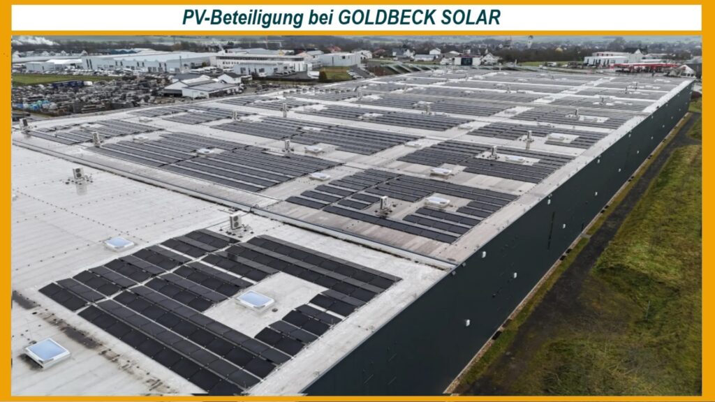 Solaranlage auf einem Firmendach in Polch zur Mitarbeitendenbeteiligung an der Energiewende.