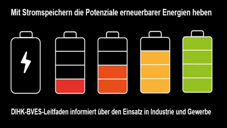 Schaubild zeigt Batteriespeicher zur Nutzung von Solarstrom und zur Unterstützung der Energiewende